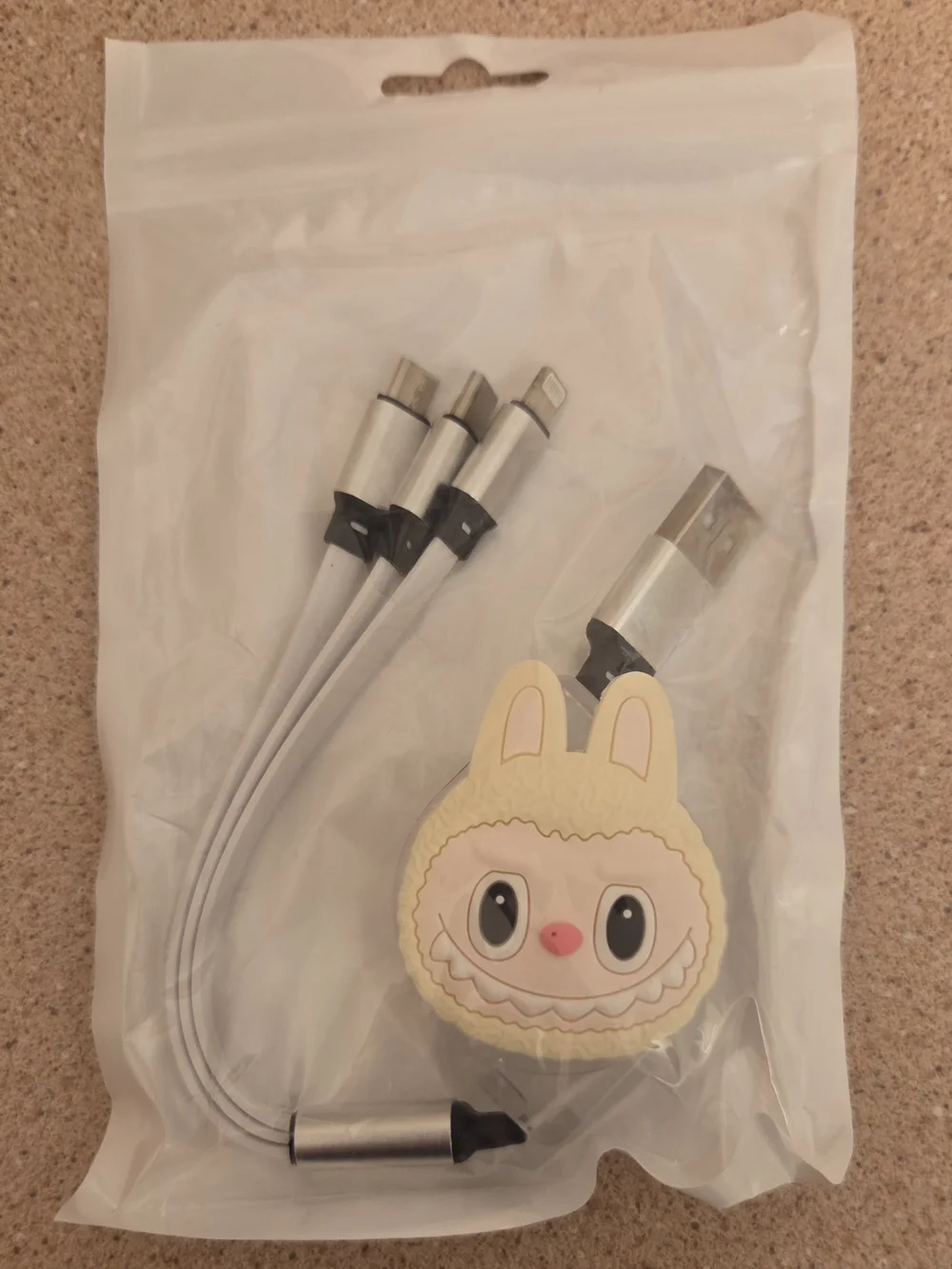 Labubu Universal 3-in-1 Multi Charging Cable